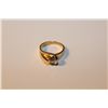Image 1 : LADIES 14 KT YELLOW GOLD & WHITE GOLD DIAMOND SET ENGAGEMENT OF DRESS RING SET WITH 1 ROUND