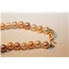 Image 2 : ONE STRAND OF OVAL SHAPED MIXED PEARL COLOUR FRESH WATER CULTURED PEARLS CONSISTING OF 64 PEARLS