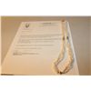 Image 3 : ONE LONG ROPE OF THREE STRANDS OF OVAL SHAPED WHITE FRESH WATER CULTURED PEARLS ACCENTED BY A