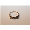 Image 1 : LADIES 14KT YELLOW GOLD & WHITE GOLD DIAMOND SET WEDDING/ANNIVERSARY RING.  SET WITH A TOTAL OF 9