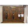 Image 1 : GLOBE OAK 3 DRAWER DESK TOP FILER