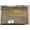 Image 1 : WOODEN PIANO TUNER SIGN