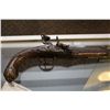 Image 2 : 18TH CENTURY  FLINT LOCK PISTOL WITH GOLD AND SILVER INLAY, BELIEVED TO BE TURKISH