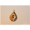 Image 1 : 14 KT YELLOW GOLD NATURAL AMETHYST, NATURAL BLUE SAPPHIRE AND NATURAL RUBY ANTIQUE STYLE VINTAGE