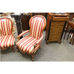 CARVED VICTORIAN GENTLEMAN'S CHAIR