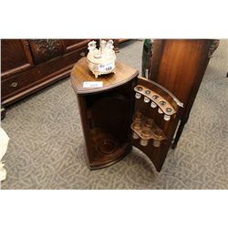 MAHOGANY CORNER BAR WITH INSERTS