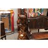Image 2 : ORNATELY CARVED WOODEN SCULPTURE OF EGRETS 52" HIGH