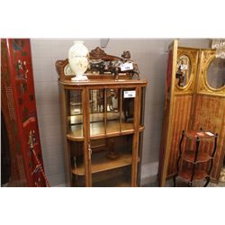 QUARTER SAWN OAK CANADIAN DISPLAY CABINET