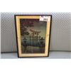 Image 1 : JAPANESE WOODCUT PRINT, FRAMED
