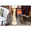 Image 1 : ORNATE ALABASTER CARVED PLANT STAND 45" HIGH