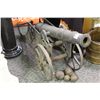 Image 1 : 5' LONG CAST IRON CANNON WITH BALLS