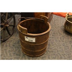 WOODEN WELL BUCKET