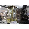 Image 2 : FRENCH MANTLE CLOCK WITH MERCURY  PENDULLUM AND PORCELAIN INLAY