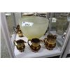 Image 1 : 4 PIECES OF VICTORIAN COPPER LUSTRE AND LARGE DECORATIVE BOWL