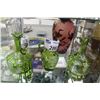 Image 1 : 3 PIECES OF VICTORIAN MARY GREGORY GLASS