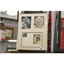 FRAMED AUTHENTIC PHOTO OF MARILYN MONROE WITH NOTE TO HER FRIEND JOAN