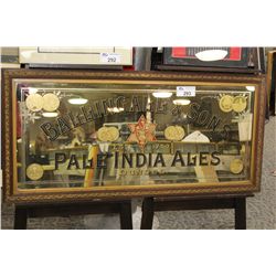 PALE INDIA ALE BAR MIRROR C.1880 IN EXCELLENT CONDITION