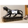 Image 1 : 1950'S BLACK PANTHER PLANTER WITH 2 LAMPS
