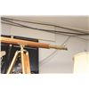Image 2 : BRASS AND WOOD, FLOOR MODEL TELESCOPE