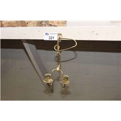 HANGING BRASS CANDELABRA