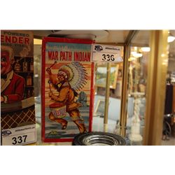 BATTERY OPERATED "WAR PATH INDIAN" IN BOX