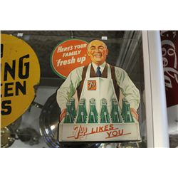 1946 7-UP STAND UP SIGN