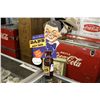 Image 2 : 1940'S DAD'S  BOTTLE TOPPER AND BOTTLE AND 1950'S CARDBOAD SIGN