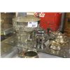 Image 2 : SHELF LOT OF 8 PIECE ASSORTED VICTORIAN SILVER PLATE