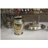 Image 1 : SHELF LOT OF 7 PIECE ASSORTED VICTORIAN SILVER PLATE INCL. TEA SERVICE
