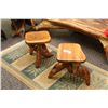 Image 1 : PAIR OF TEAK STOOLS