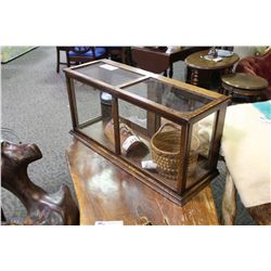 OAK DISPLAY CABINET