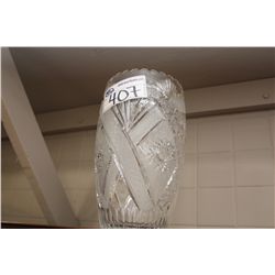 LARGE CRYSTAL VASE