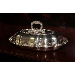 3 SILVER PLATED COVERED TUREENS