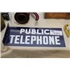 Image 1 : VINTAGE PORCELAIN PUBLIC TELEPHONE FLANGE