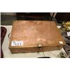 Image 1 : EARLY MILITARY COPPER DOCUMENT BOX SIGNED STEVENS