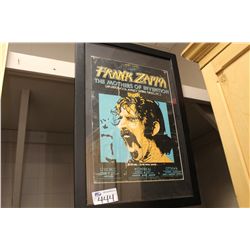 FRAMED FRANK ZAPPA POSTER