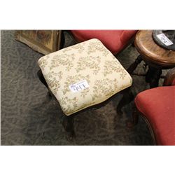 UPHOLSTERED FOOTSTOOL