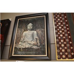 LARGE OIL PAINTING OF A BUDDHA