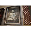 Image 1 : LARGE OIL PAINTING OF A BUDDHA