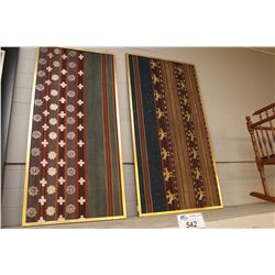 PAIR OF 19TH CENTURY ASIAN WOVEN TEXTILES