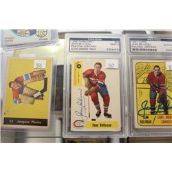 1958 PARKHURST JEAN BELIVEAU PSA CERTIFIED AUTOGRAPH