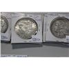 Image 1 : LOT OF 2- 1890 US MORGAN SILVER DOLLARS + 3- 1896 US MORGAN SILVER DOLLARS + 1900 US MORGAN SILVER