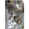 Image 1 : LOT OF ASSORTED CANADIAN, US AND WORLD COINS INC. 4-1964 CANADIAN SILVER DOLLARS, 1898 US SILVER