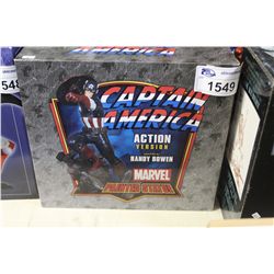 MARVEL BOWEN DESIGN, CAPTIAIN AMERICA ACTION VERSION, LIMITED EDITION STATUE