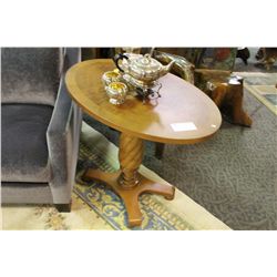 DESIGNER OVAL TOP, OCCASIONAL TABLE 36" X 24" X 31"