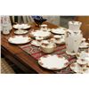 Image 3 : ROYAL ALBERT OLD COUNTRY ROSE BONE CHINA INCL: TEA POT AND VASE. APPROX. 50 PIECES