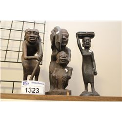 LOT OF 3 MAKONDE CARVINGS