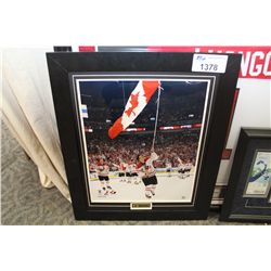 SIDNEY CROSBY 2010 VANCOUVER OLYMPIC FRAMED PHOTO