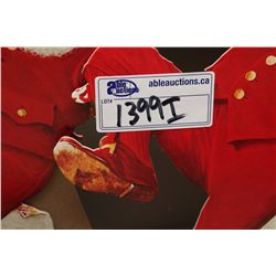 PAIR OF DANCING SANTA PEPSI' SIGNS