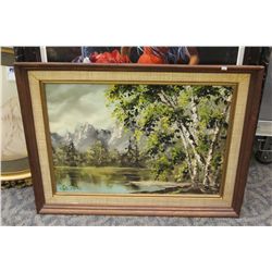 GLORIA SMITH OIL ON CANVAS  SINGED LOWER LEFT PAINTING LANDSCAPE